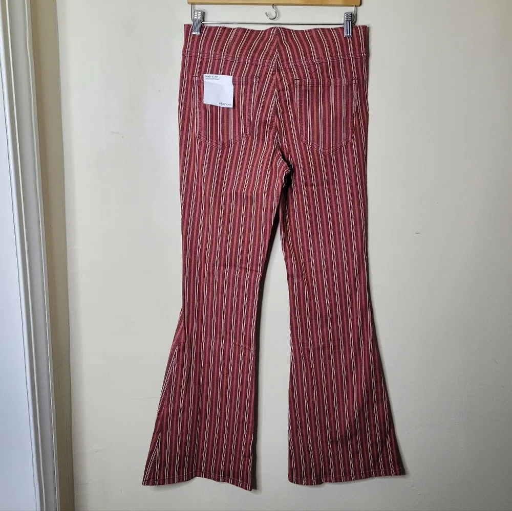 Ella Moss Pull On Flare Pants In Red Desert Stripe Size 29 NWT